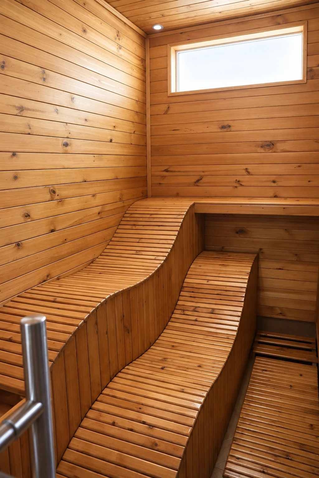 Sauna privado de madera